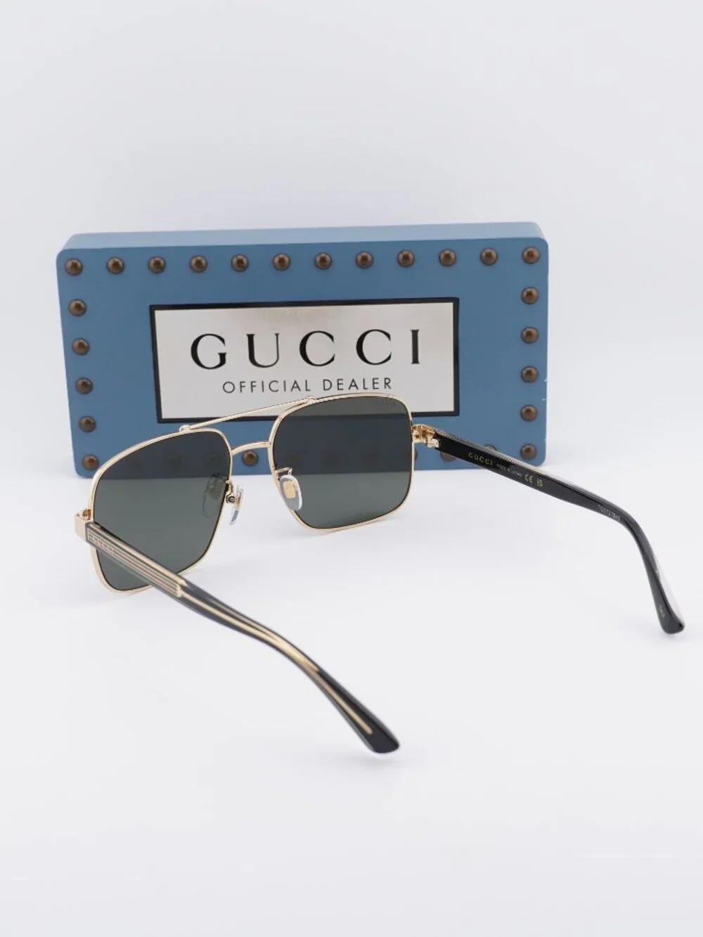 Gucci GG0529S 001 Square Sunglasses – Gold with Black\Grey
